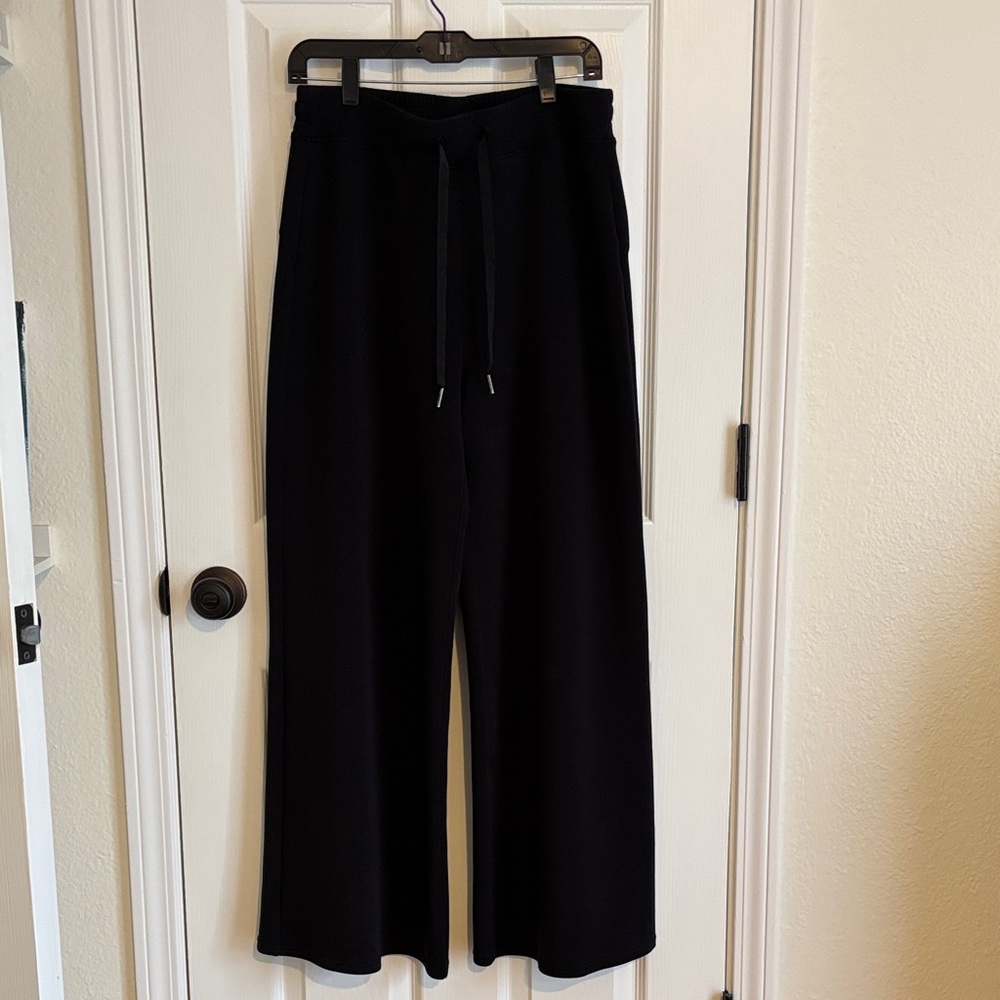 SPANX  Air Essentials Black Wide-Leg Pants